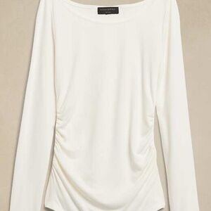 Banana Republic Soft luxe side ruched top